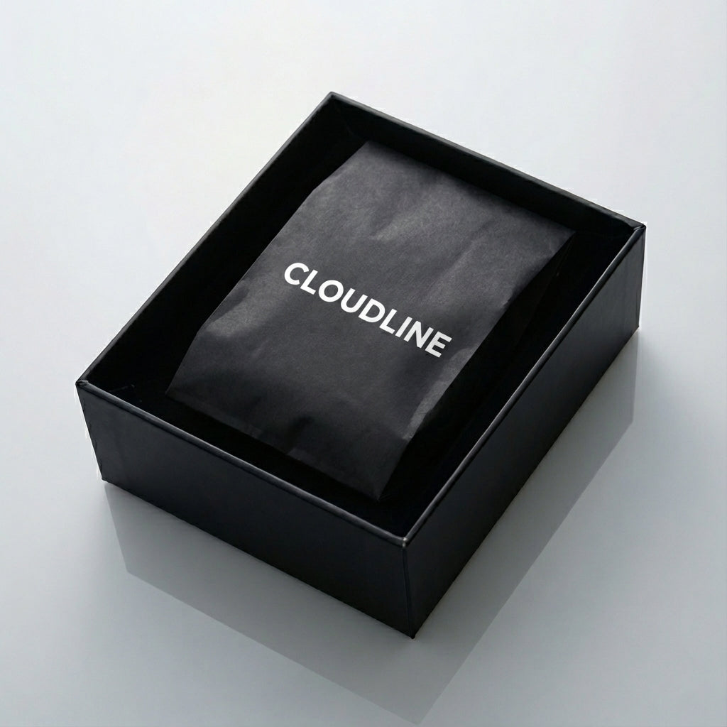Black box with 'Cloudline' branding on a light gray background