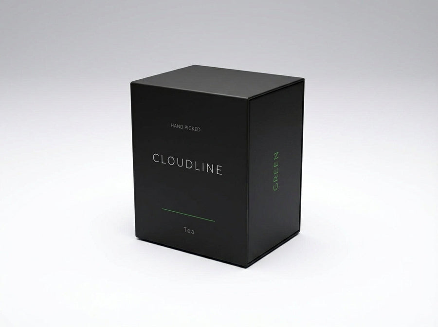 Cloudline Green whole-leaf green tea — packaging
